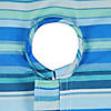 Blue Ocean Stripe Print Outdoor Tablecloth With Zipper, 60X120 Image 2