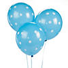 Blue Polka Dot 11" Latex Balloons Image 1