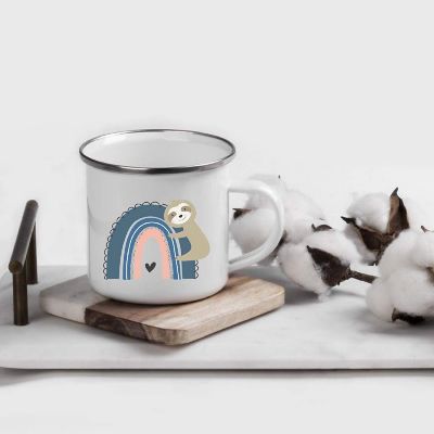 Blue Rainbow Sloth 11oz Kids Mug Image 1