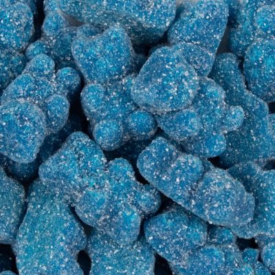 Blue Raspberry Sugared Gummy Bears 42oz Bag - 234ct Image 1