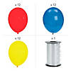 Blue, Red & Yellow 11" Latex Balloon Bouquet Kit - 37 Pc. Image 1