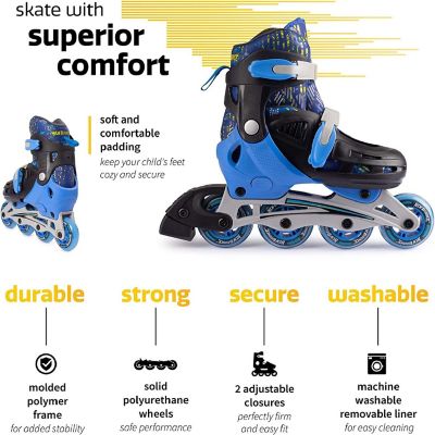 Blue Roller Skates Large Image 3