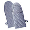 Blue Solid Chambray Oven Mitt (Set Of 2) Image 1