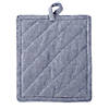 Blue Solid Chambray Potholder (Set Of 2) Image 3