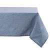 Blue Solid Chambray Tablecloth 60X120 Image 1