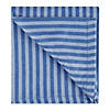 Blue Stripe Embroidered Paw Pet Towel Image 1
