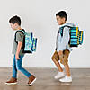 Blue Stripes 12 Inch Backpack Image 1