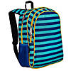 Blue Stripes 15 Inch Backpack Image 1