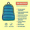 Blue Stripes 15 Inch Backpack Image 2