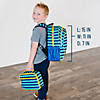 Blue Stripes 15 Inch Backpack Image 4