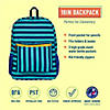 Blue Stripes 16 Inch Backpack Image 1