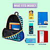 Blue Stripes 16 Inch Backpack Image 2