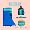 Blue Stripes Microfiber Toddler Nap Mat Image 2