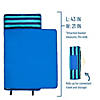 Blue Stripes Microfiber Toddler Nap Mat Image 3