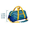 Blue Stripes Overnighter Duffel Bag Image 3