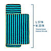 Blue Stripes Plush Nap Mat Image 3
