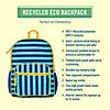 Blue Stripes Recycled Eco Backpack Image 1