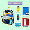 Blue Stripes Recycled Eco Backpack Image 3