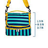Blue Stripes Two Compartment Lunch Bag Image 4
