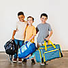 Blue Stripes Weekender Duffel Bag Image 1