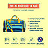 Blue Stripes Weekender Duffel Bag Image 2