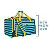 Blue Stripes Weekender Duffel Bag Image 4