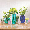 Blue Textured Glass Vase Image 1
