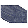 Blue Tweed Pvc Placemat (Set Of 6) Image 1