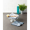 Blue Waffle Weave Dishcloth (Set Of 12) Image 1