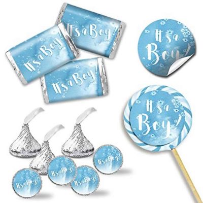 Blue Watercolor Sticker Bundle 429pc. by AmandaCreation Image 1
