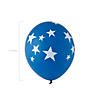Blue with White Stars 11" Latex Balloons &#8211; 24 Pc. Image 1