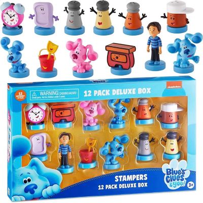 Blues Clues Stamps 12pk Tickety Josh Shovel Pail Slippery Soap Magenta Paprika PMI International Image 2