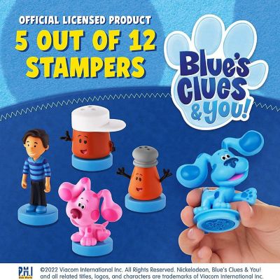 Blues Clues Stamps 5pk Josh Cinnamon Paprika Magenta Nickelodeon Figure Set PMI International Image 3