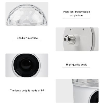 Bluetooth RGB LED Disco Party Ball Light Image 2