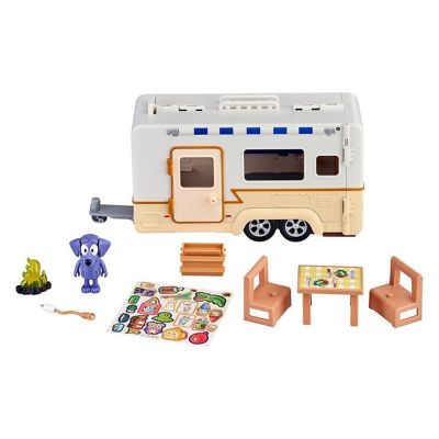 Bluey Caravan Adventure Playset  Includes Jean Luc Figure Image 1