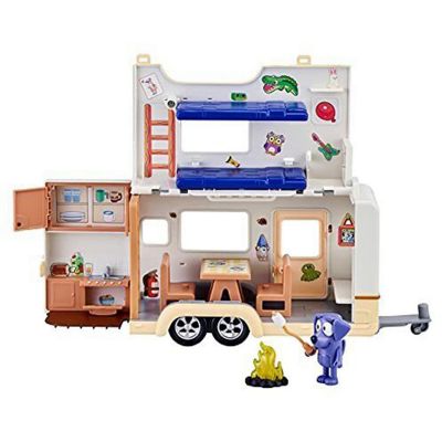 Bluey Caravan Adventure Playset  Includes Jean Luc Figure Image 1