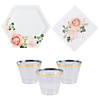 Blush Floral Tableware Kit for 24 Guests Image 1