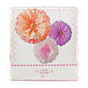 Blush Flower Hanging Tissue Paper Pom-Pom Decorations - 3 Pc. Image 1