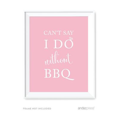 Blush Pink BBQ Sign 8.5x11 Image 2