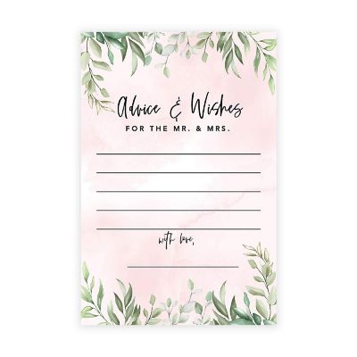 Blush Pink Greenery Advice 4x6IN 56PC Image 1