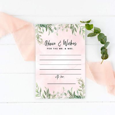 Blush Pink Greenery Advice 4x6IN 56PC Image 1