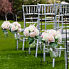 Blush Rose Faux Floral Bouquet Outdoor Aisle Decorating Kit - Makes 12 Image 1
