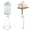 Blush Rose Faux Floral Bouquet Outdoor Aisle Decorating Kit - Makes 12 Image 1