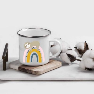 Blushing Rainbow Sloth 11oz Kids Mug Image 1