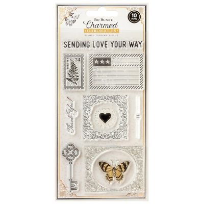 Bo Bunny Charmed Chronicles Acrylic Stamp Set-10/Pkg Image 1