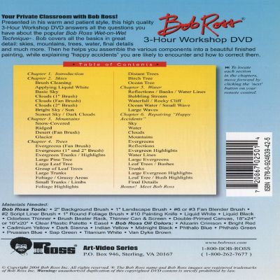 Bob Ross 3-Hour Workshop DVD-Full Screen Image 2