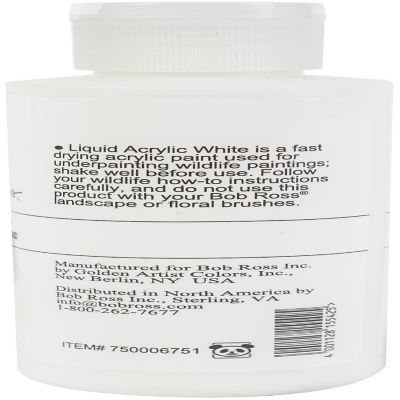 Bob Ross Acrylic White-4oz Image 1