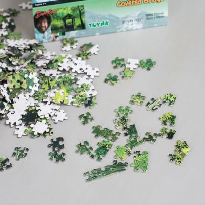 Bob Ross Covered Bridge Nature Puzzle  1000 Piece Jigsaw Puzzle Image 3