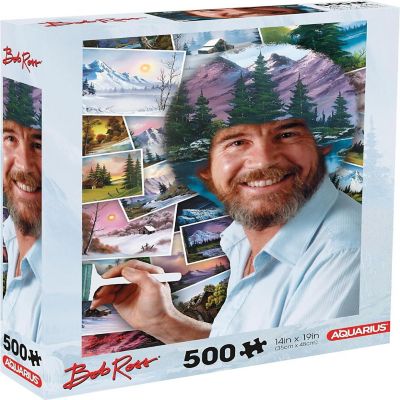 Bob Ross Hair 500 Piece Jigsaw Puzzle Image 1