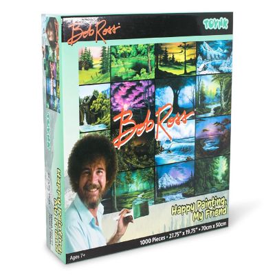 Bob Ross Happy Painting, My Friend Nature Puzzle  1000 Piece Jigsaw Puzzle Image 1